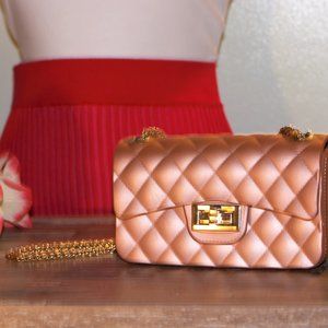 Rose Quilted Mini Jelly Bag